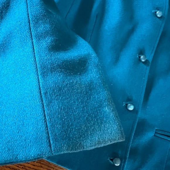 Vintage 90s Pendleton Blue Virgin Wool Crop Jacket - Picture 10 of 10